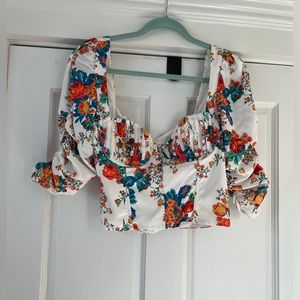 For love and lemons bustier crop top